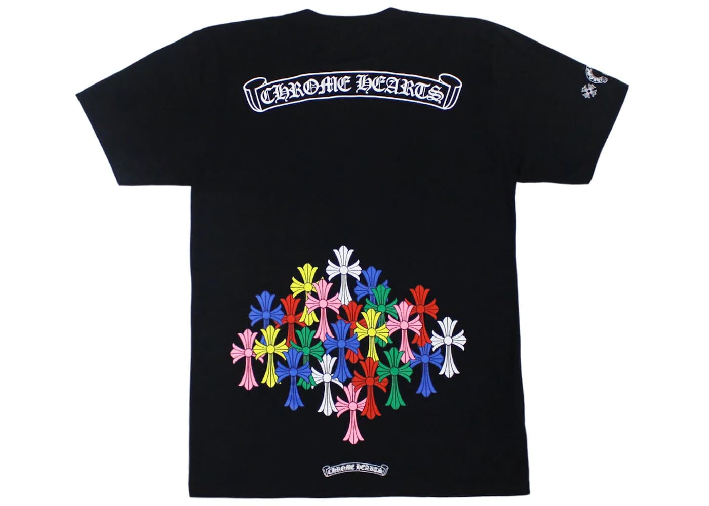 Chrome Hearts Multi Color Cross T-Shirt Black