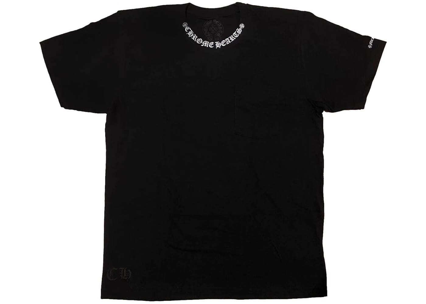 Chrome Hearts Neck Logo (Fuck You Sleeve) T-Shirt Black