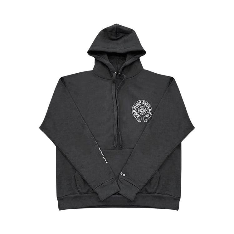 Chrome Hearts Silver Glitter Hoodie Black