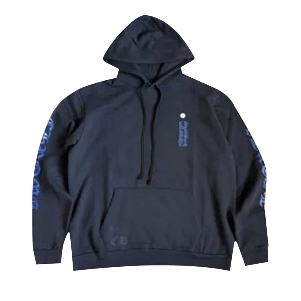 Chrome Hearts Vertical Logo Hoodie Black