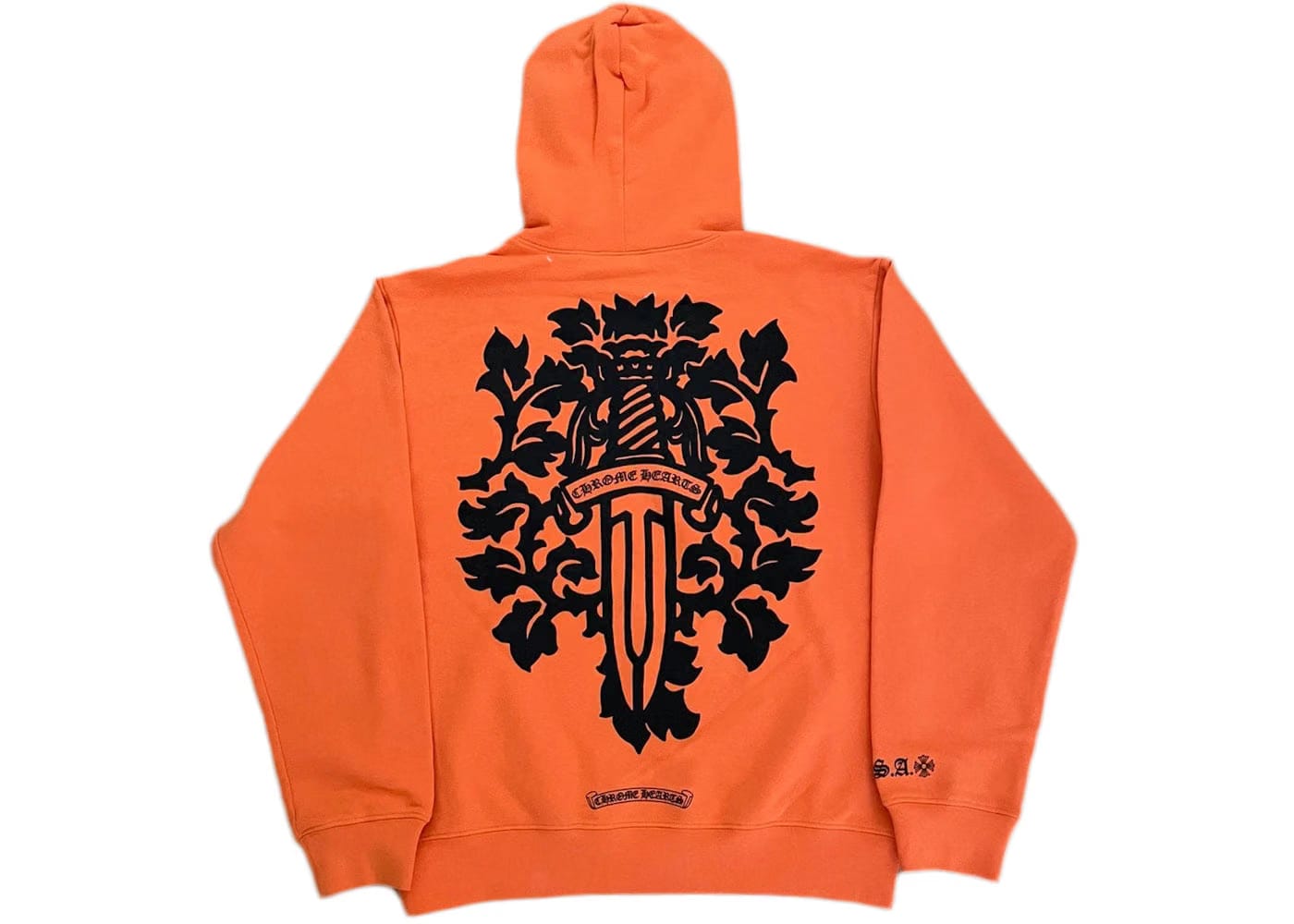 Chrome Hearts Vine Dagger Hoodie Orange/Black