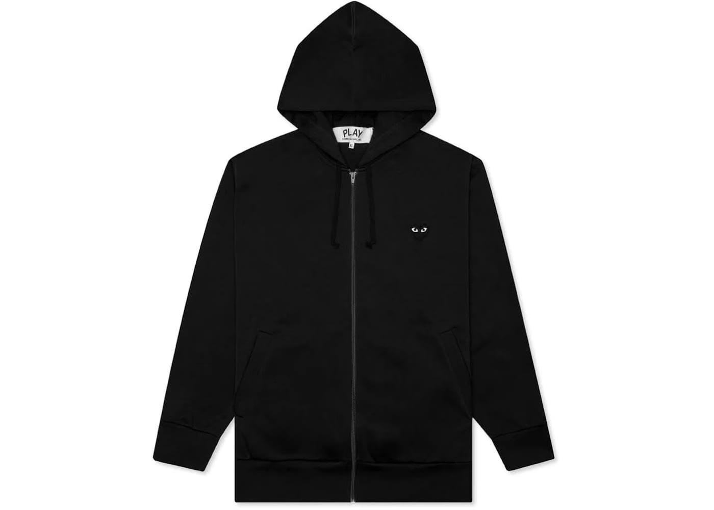 Comme des Garçons PLAY Zip-Up Sweatshirt Black