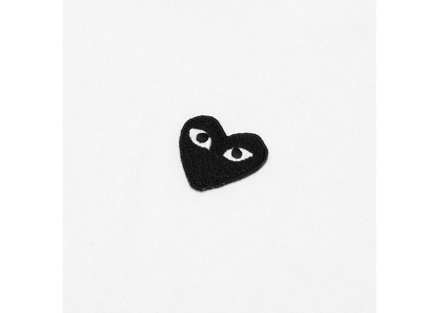 Comme Des Garcons Play Black Emblem T-Shirt White