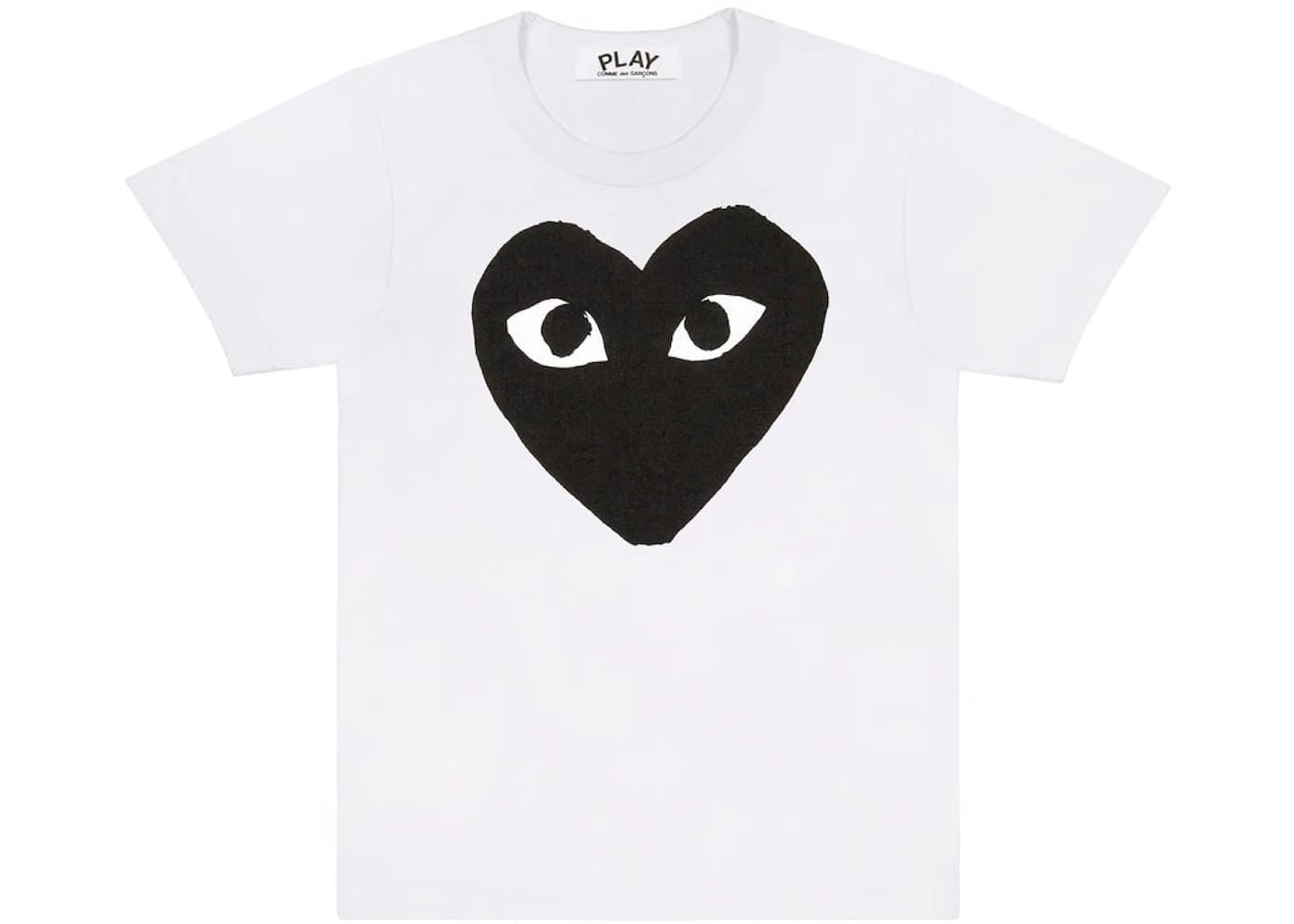 Comme Des Garcons Play Black Heart T-Shirt White