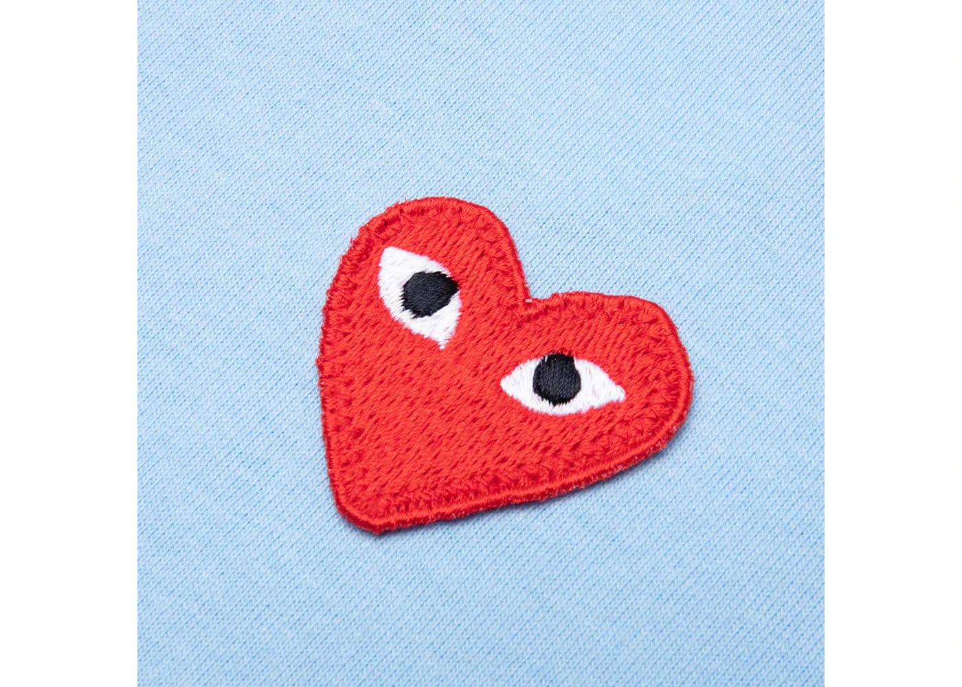 Comme Des Garcons Play Pastelle Red Emblem T-Shirt Blue