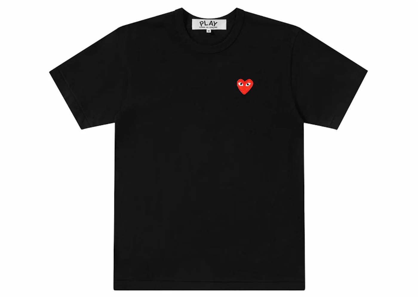 Comme Des Garcons Play Red Emblem T-Shirt Black
