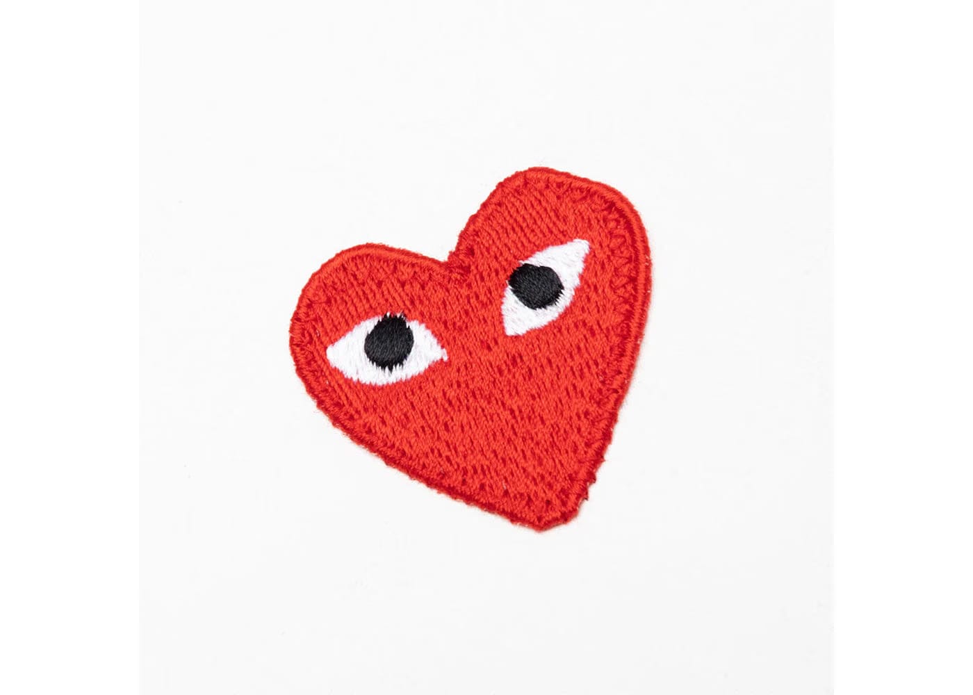 Comme Des Garcons Play White Heart T-Shirt Navy