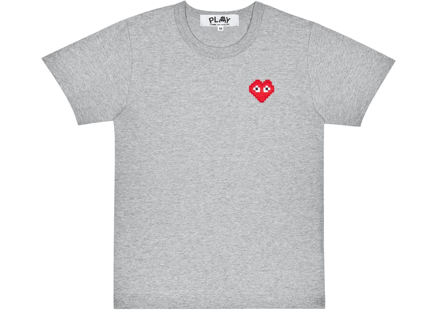 Comme Des Garcons Play x Invader T-Shirt Top Grey