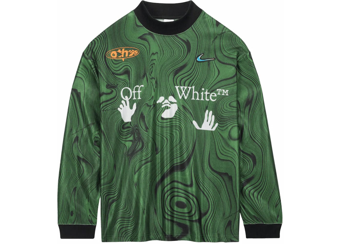 Nike x Off-White All-Over Print Jersey Kelly Green/White