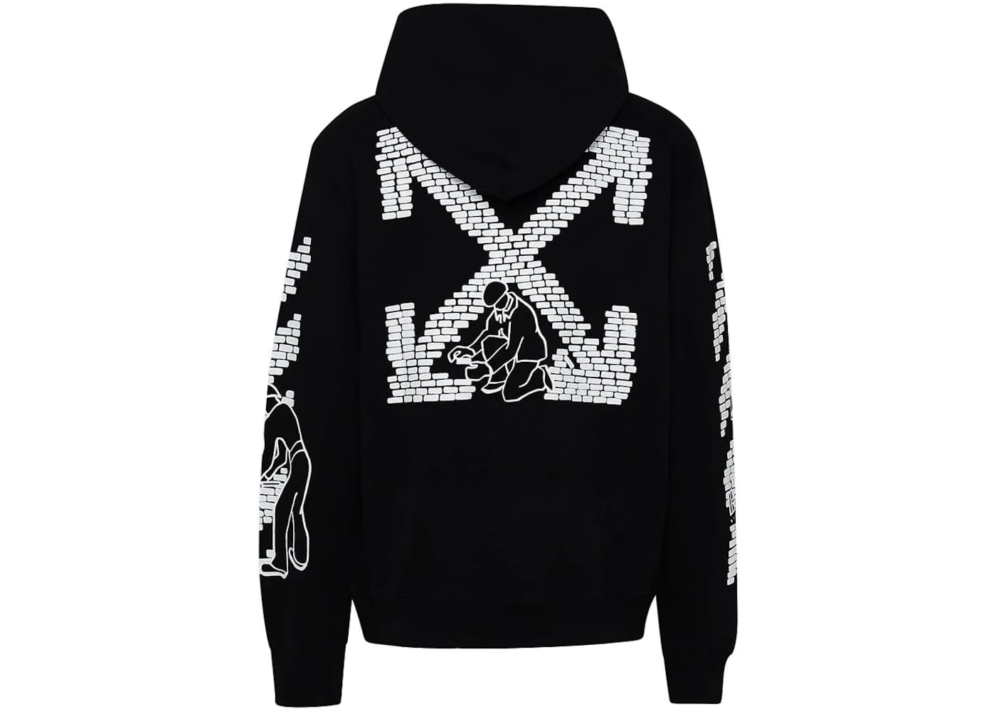 Off-White Bricks Slim Hoodie Black/White