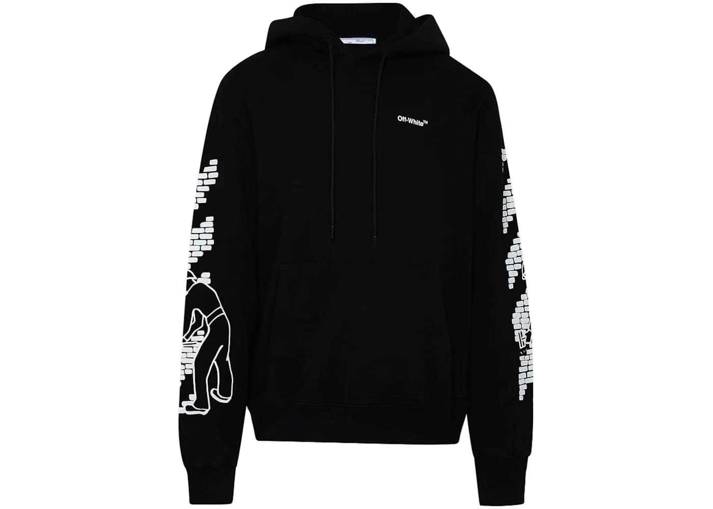 Off-White Bricks Slim Hoodie Black/White