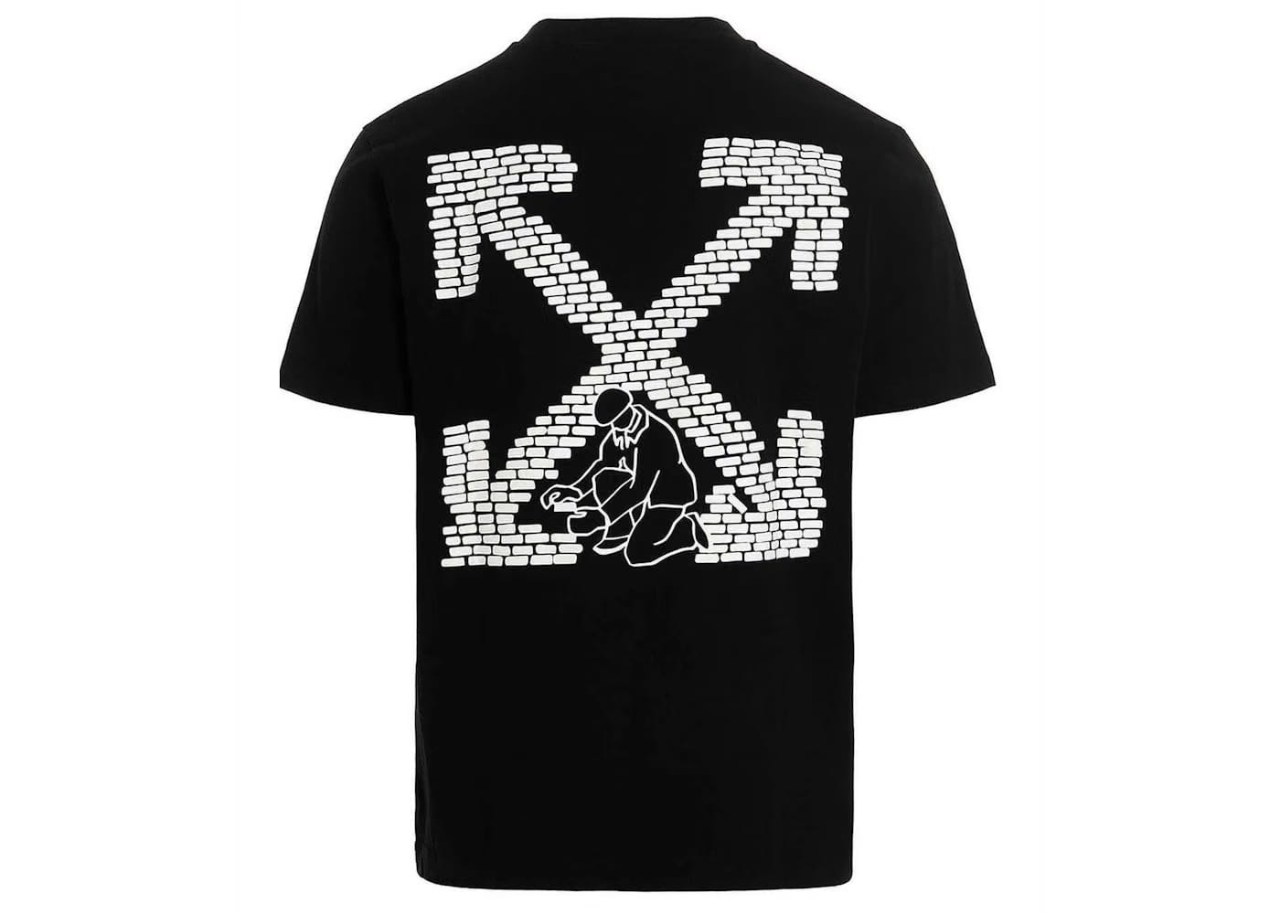Off-White Bricks Slim T-Shirt Black/White