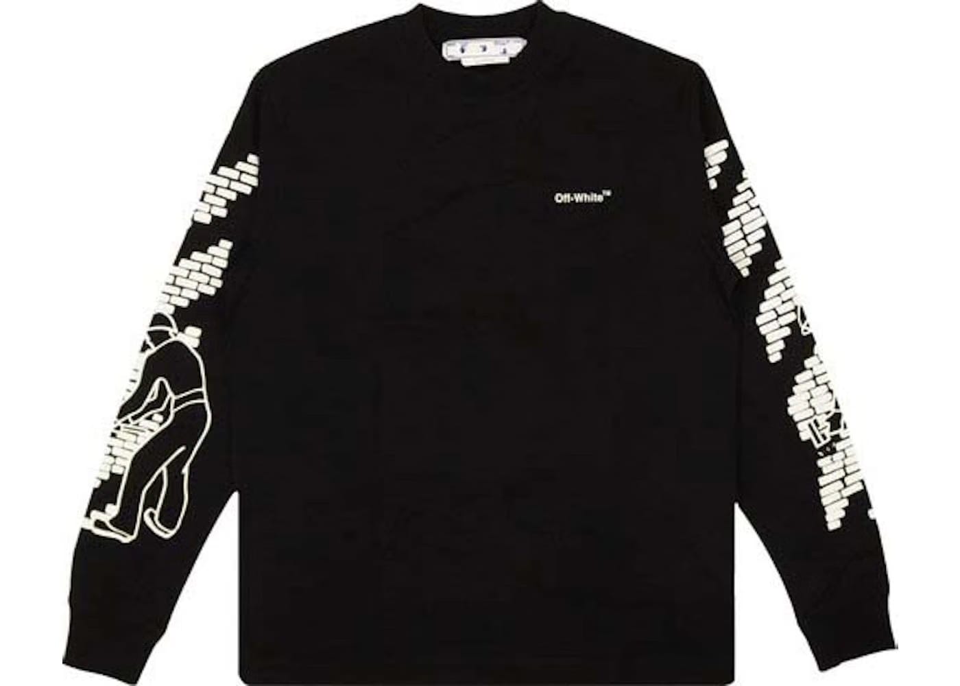 Off-White Bricks Skate Long-Sleeve T-Shirt Black/White