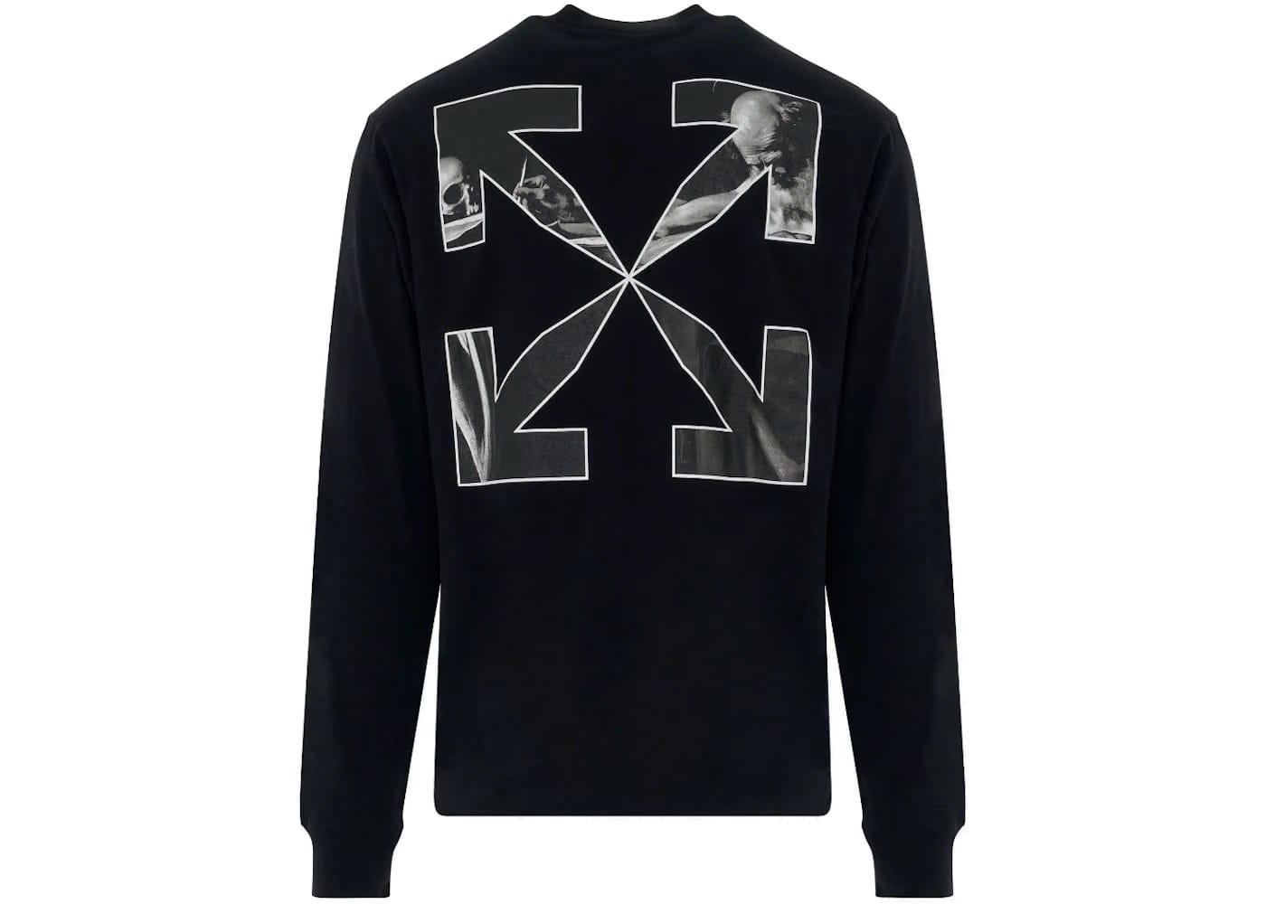Off-White Caravaggio Arrow Skate Long-Sleeve T-Shirt Black/White