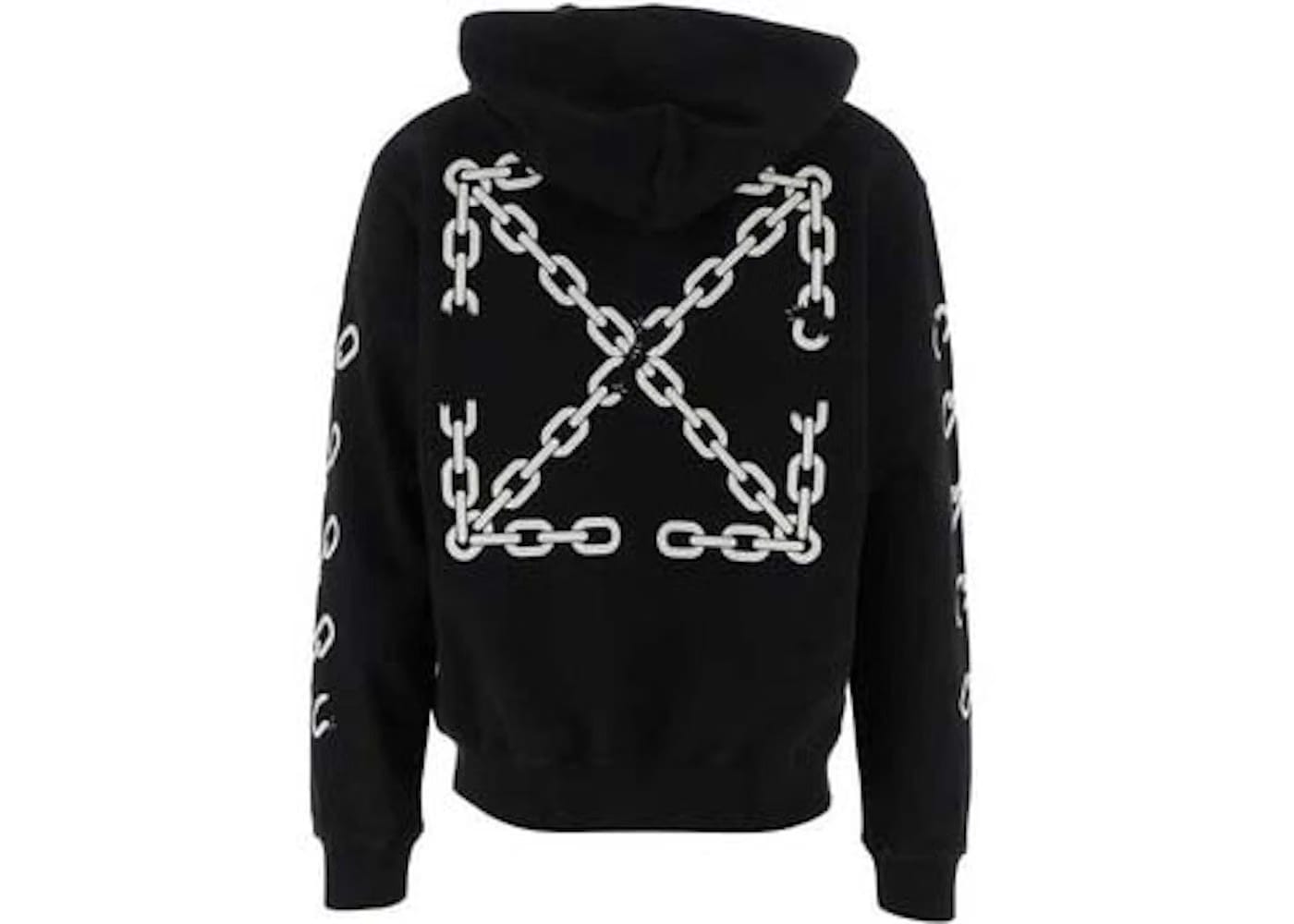 Off-White Chain Arrow Slim Zip Hoodie Black