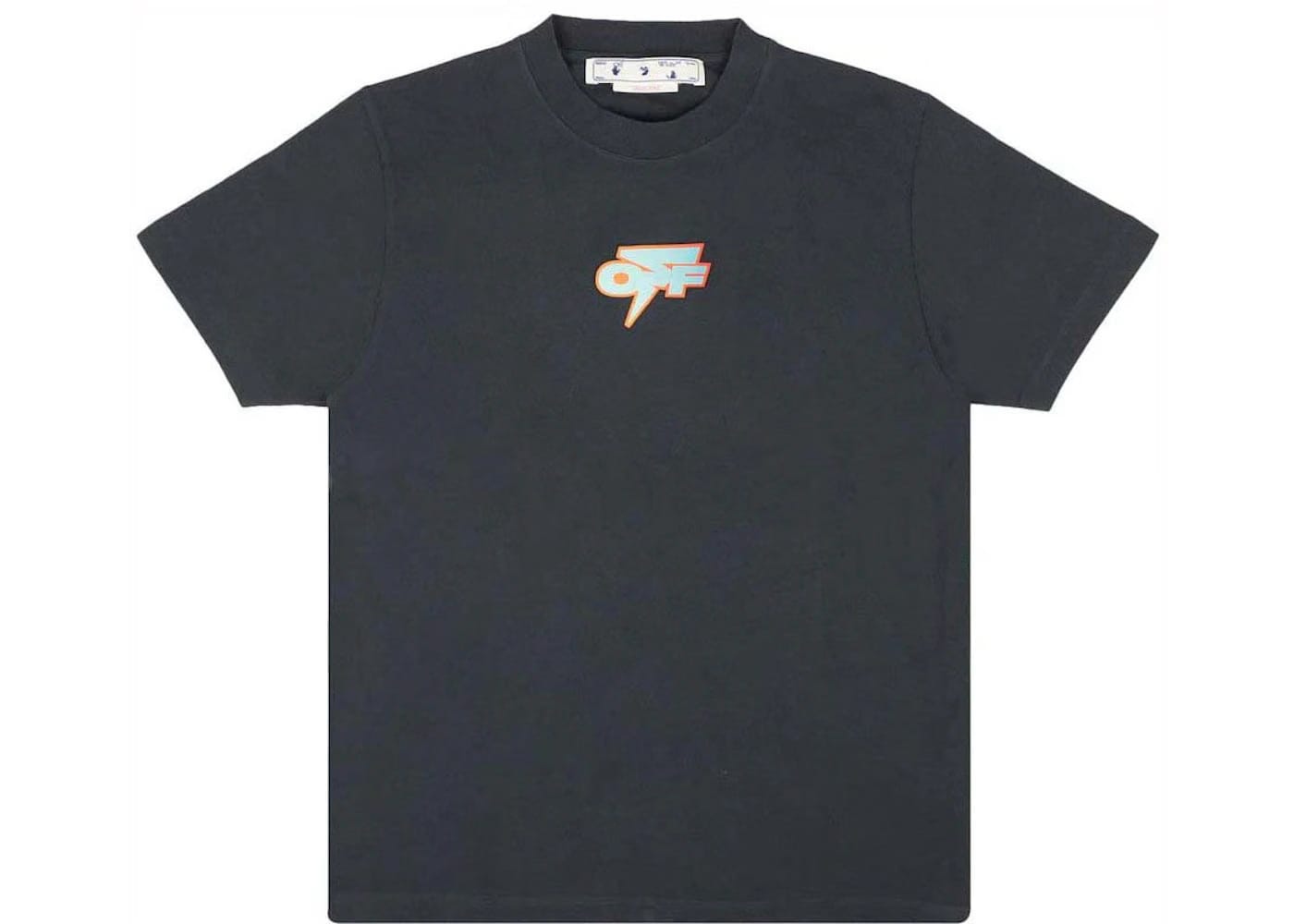 Off-White Degrade Thunder Slim Shorts-Sleeve T-Shirt Outerspace