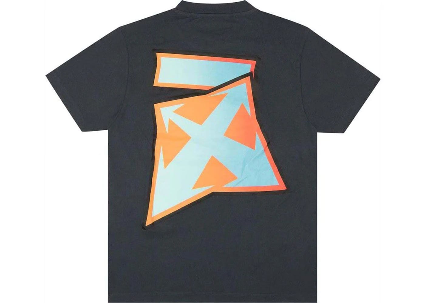 Off-White Degrade Thunder Slim Shorts-Sleeve T-Shirt Outerspace