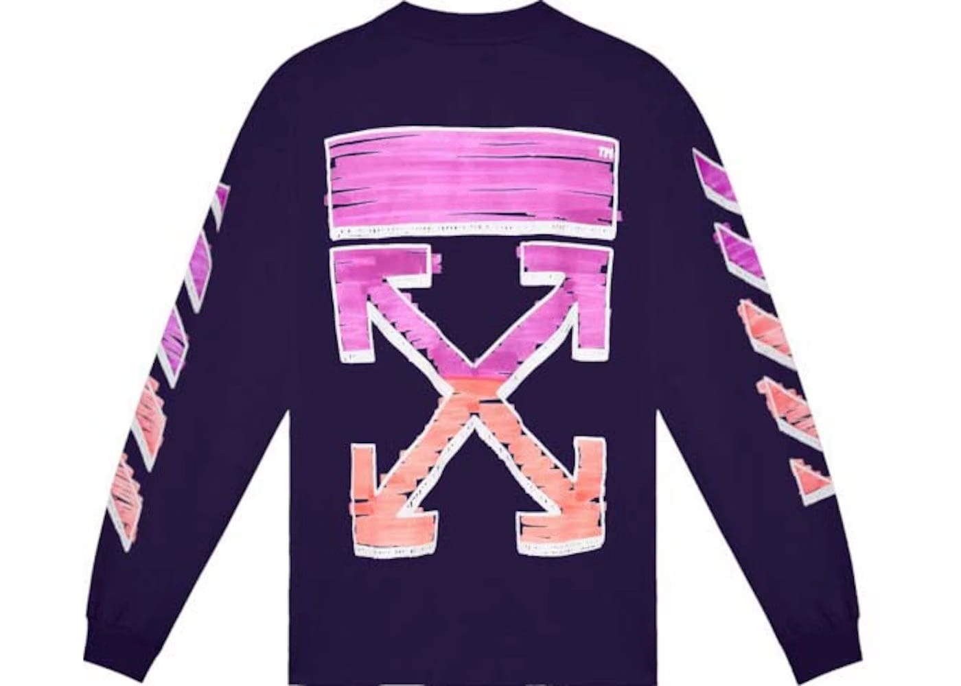 Off-White Diag Marker T-Shirt Purple