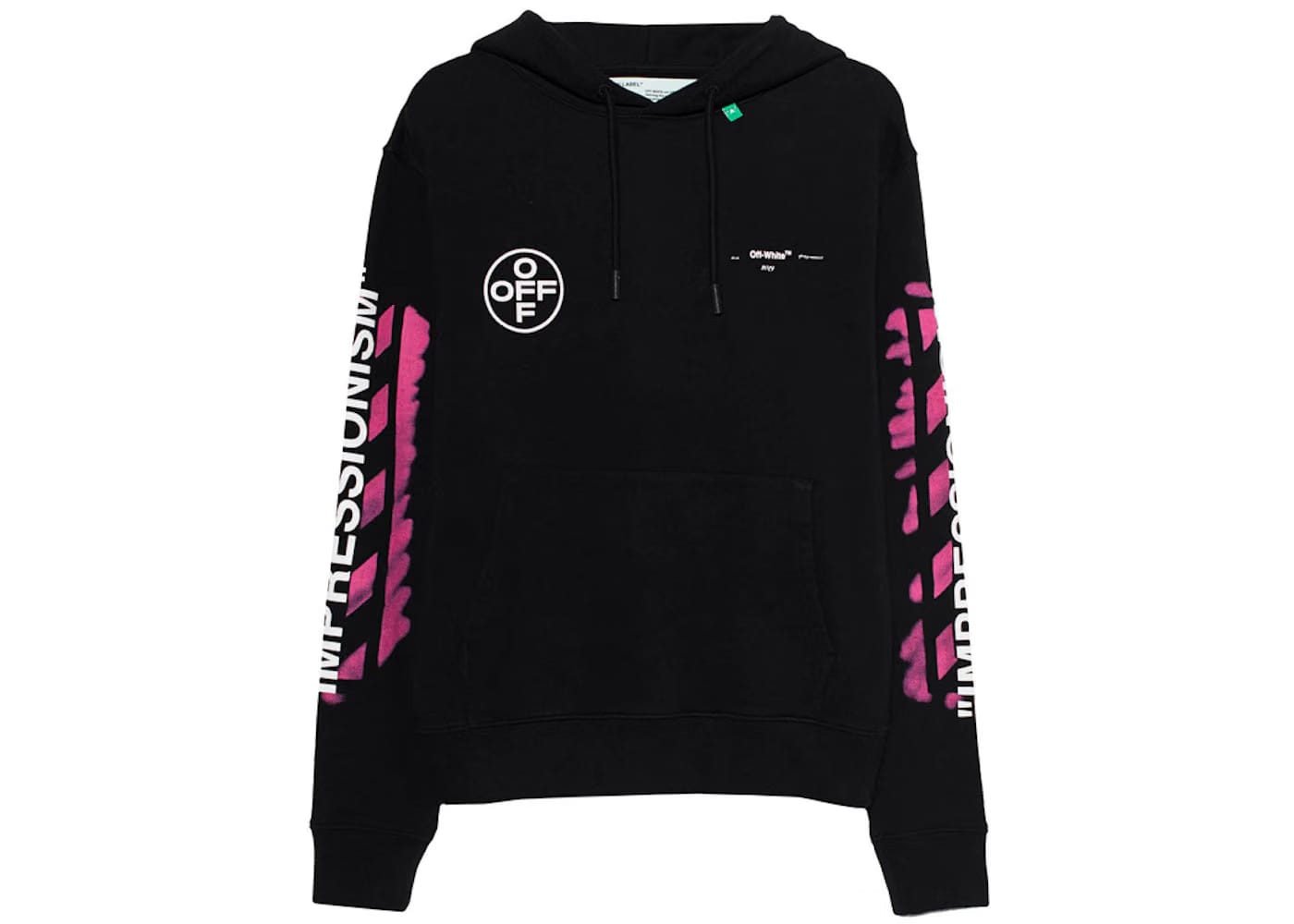 Off-White Diag Stencil Hoodie Black/Multicolor