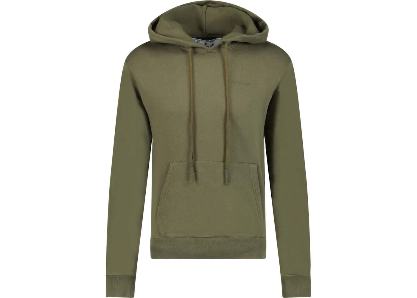 Off-White Diag Tab Hoodie Army Green