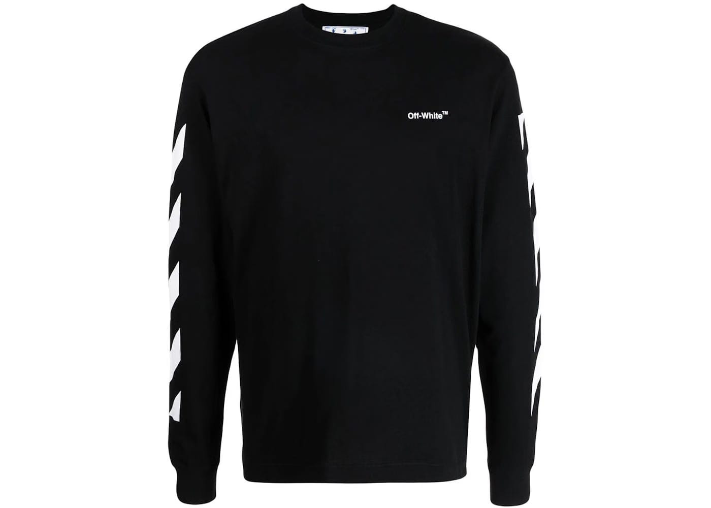 Off-White Diag Helvetica Skate Long-Sleeve T-Shirt Black/White