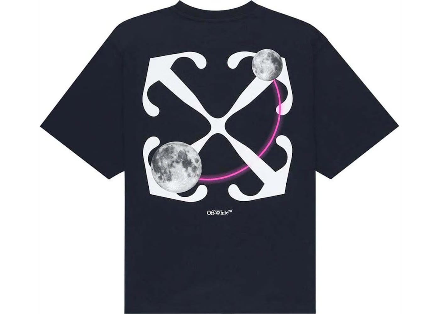 Off-White Double Moon Arrow S/S T-Shirt Navy/White