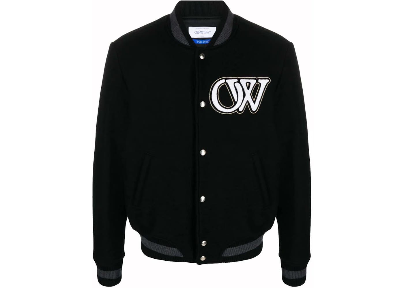Off-White Varsity Bomber Jacket Black/White