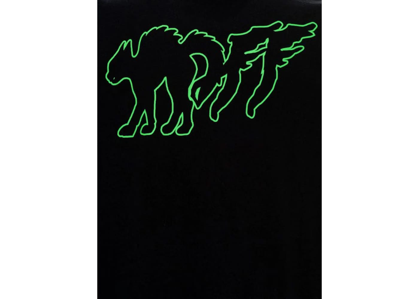 Off-White Mad Cat T-Shirt Black/Green