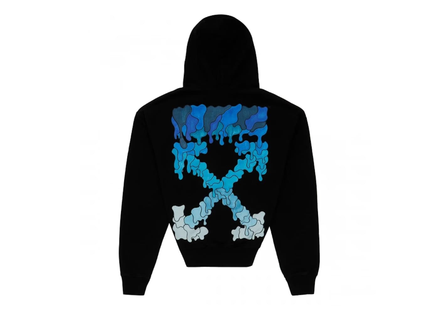 Off-White Marker Hoodie Black/Blue