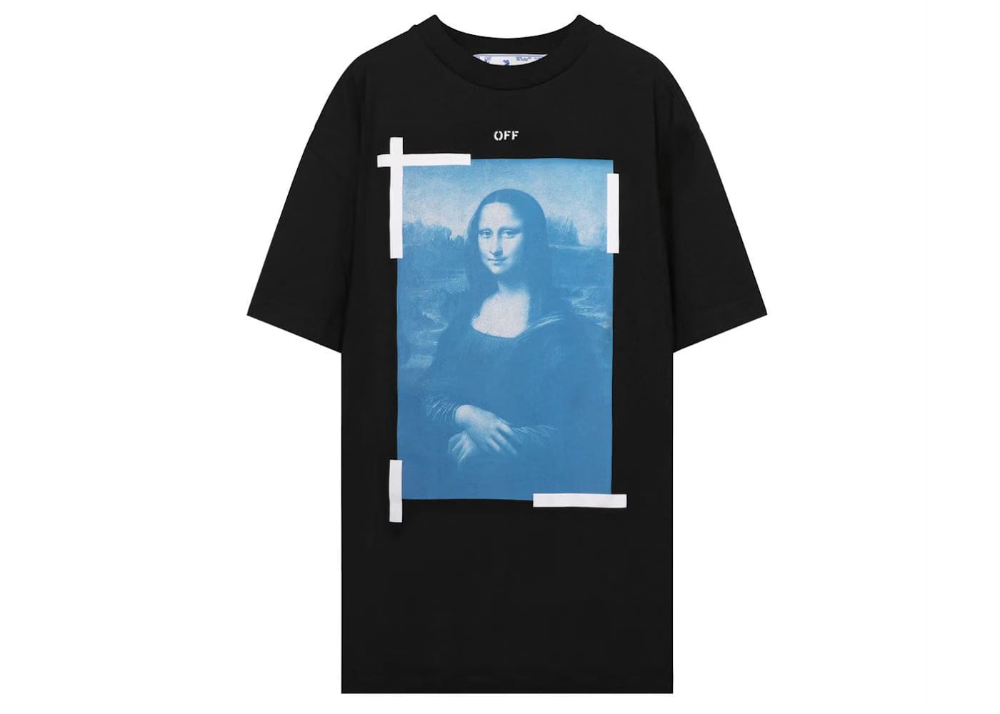 Off-White Monalisa Shorts-Sleeve Over T-Shirt Black/White