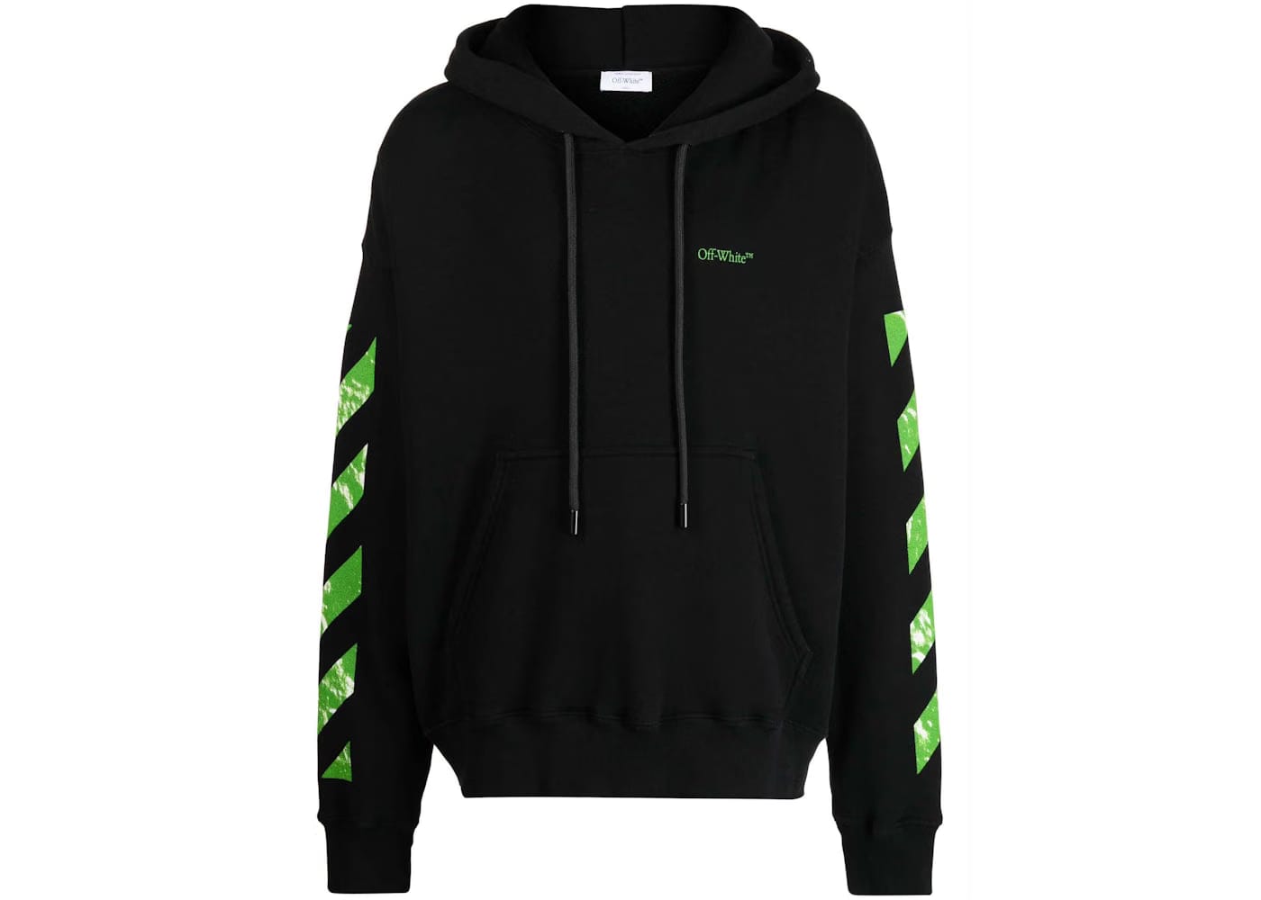 Off-White Moon Cam Arrow Skate Hoodie Black/Bright Green