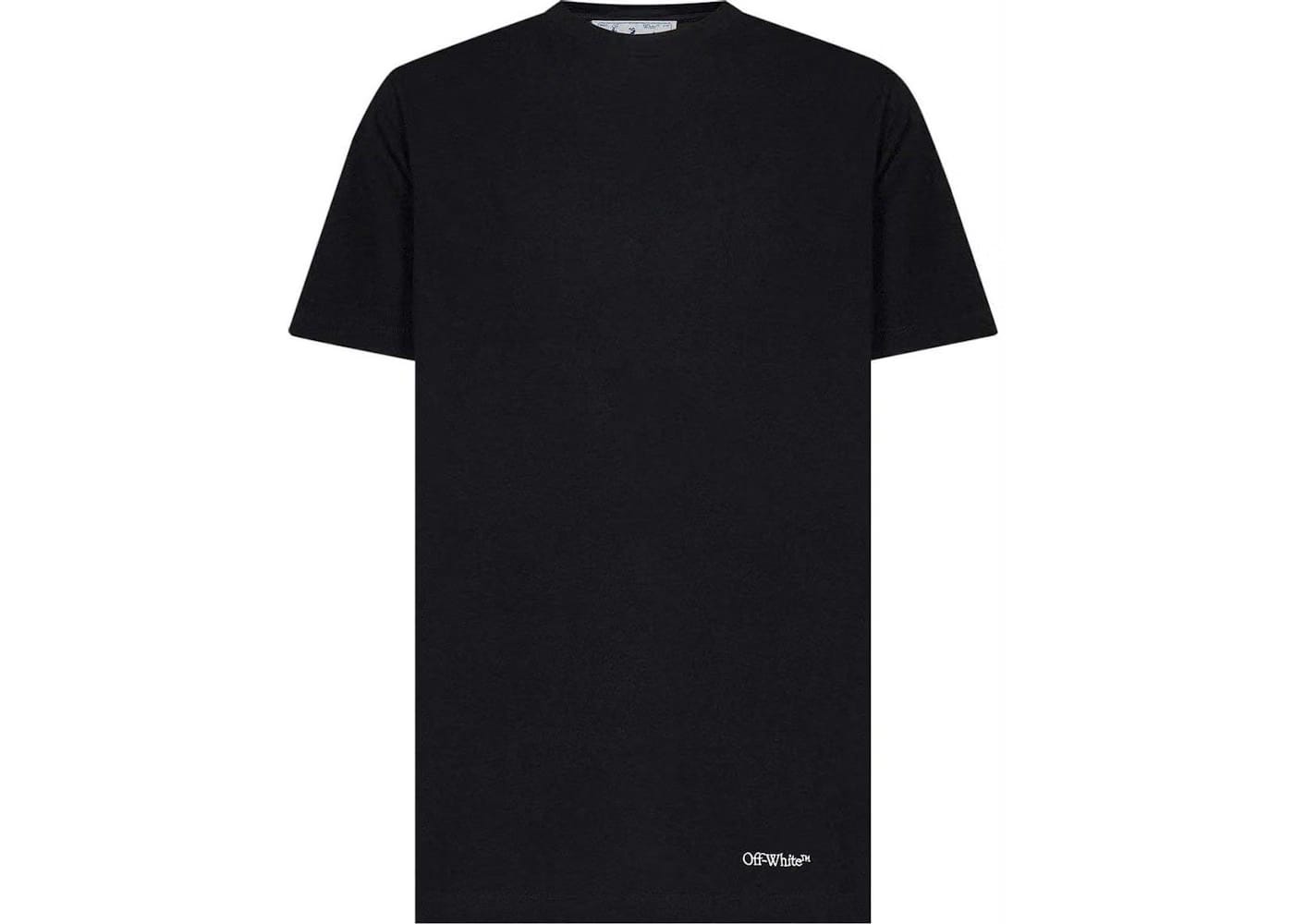 Off-White Scribble Diag Slim Shorts-Sleeve T-Shirt Black/White