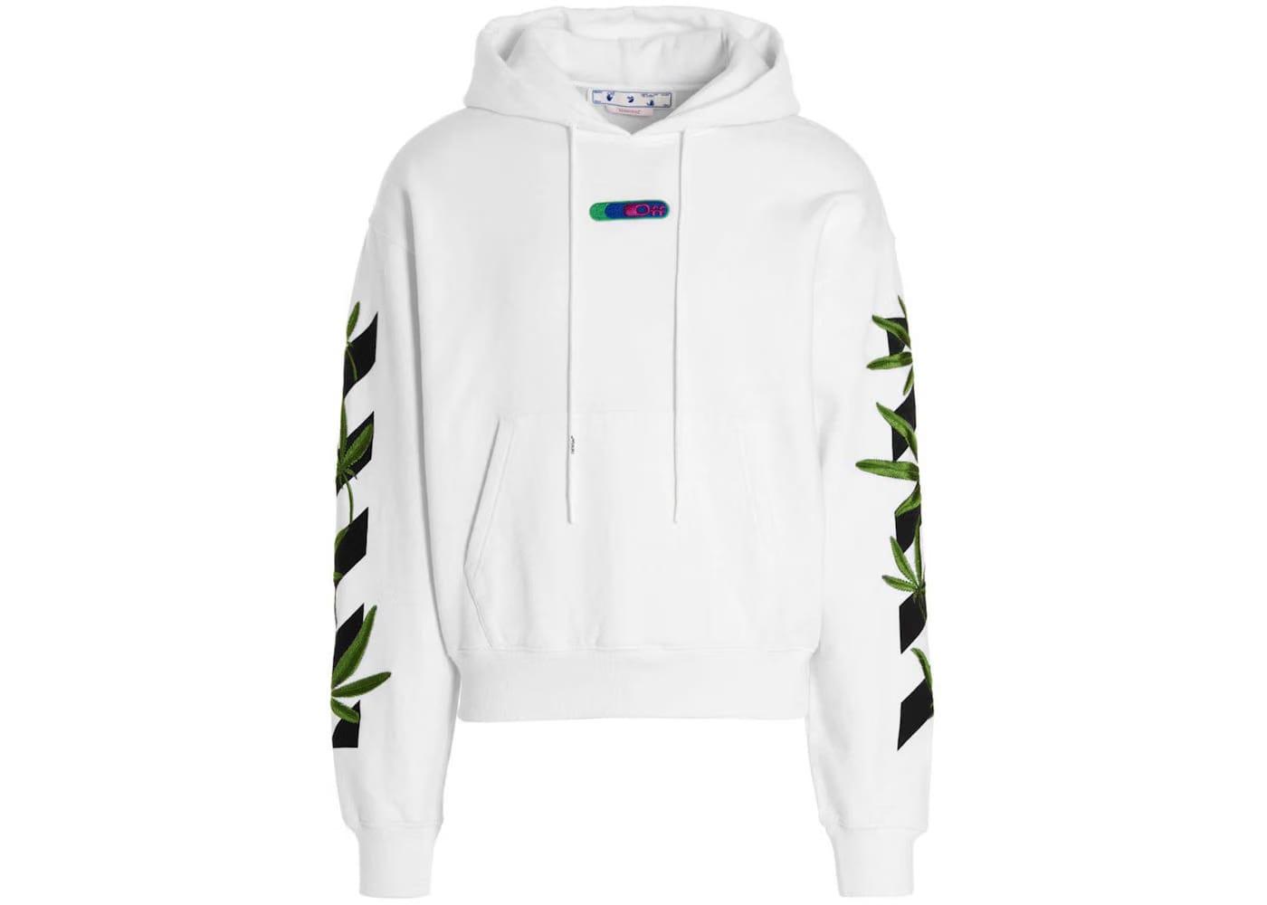 Off-White Weed Arrows Over Hoodie White/Green