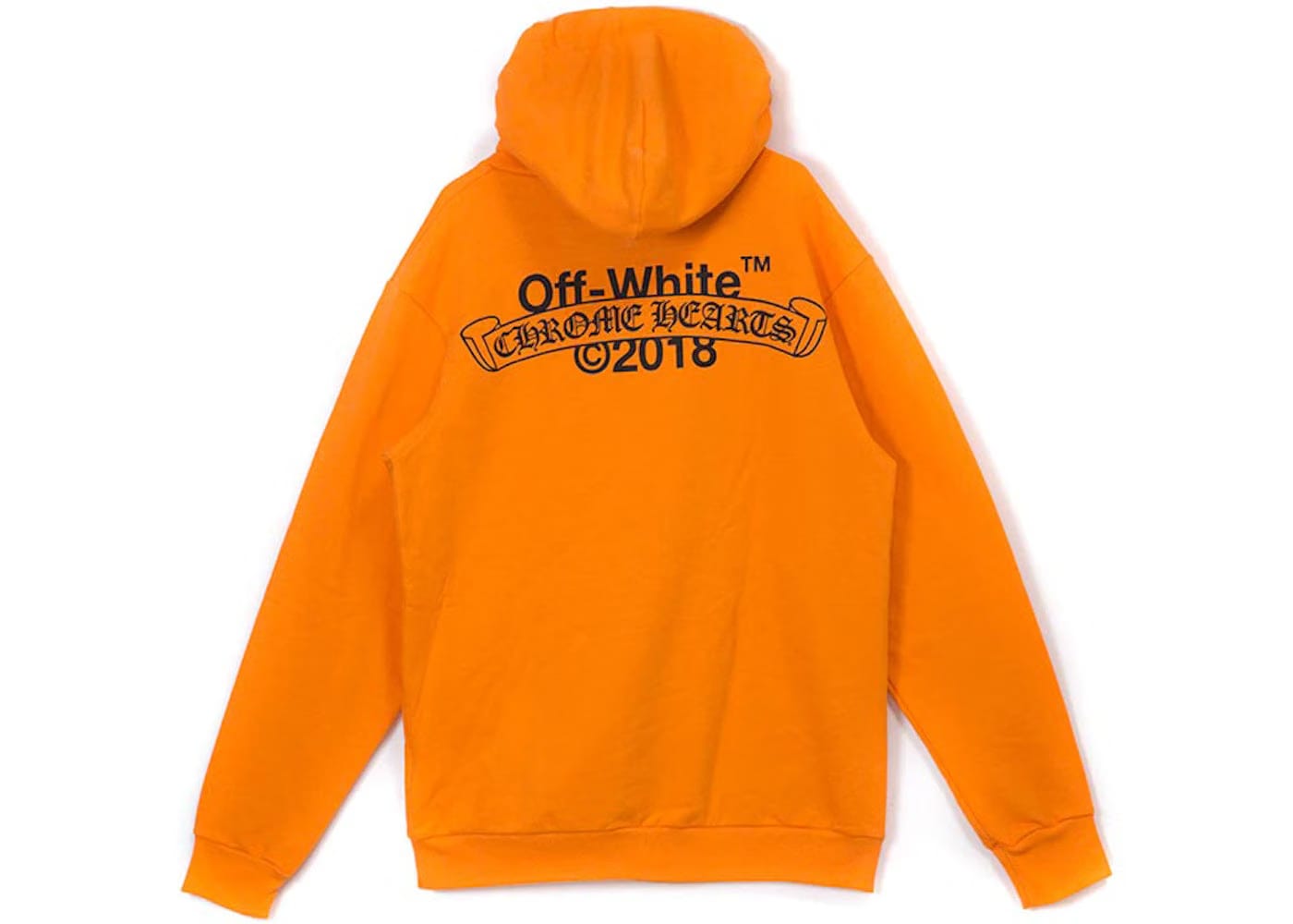 Off-White x Chrome Hearts 2018 Hoodie Orange/Black