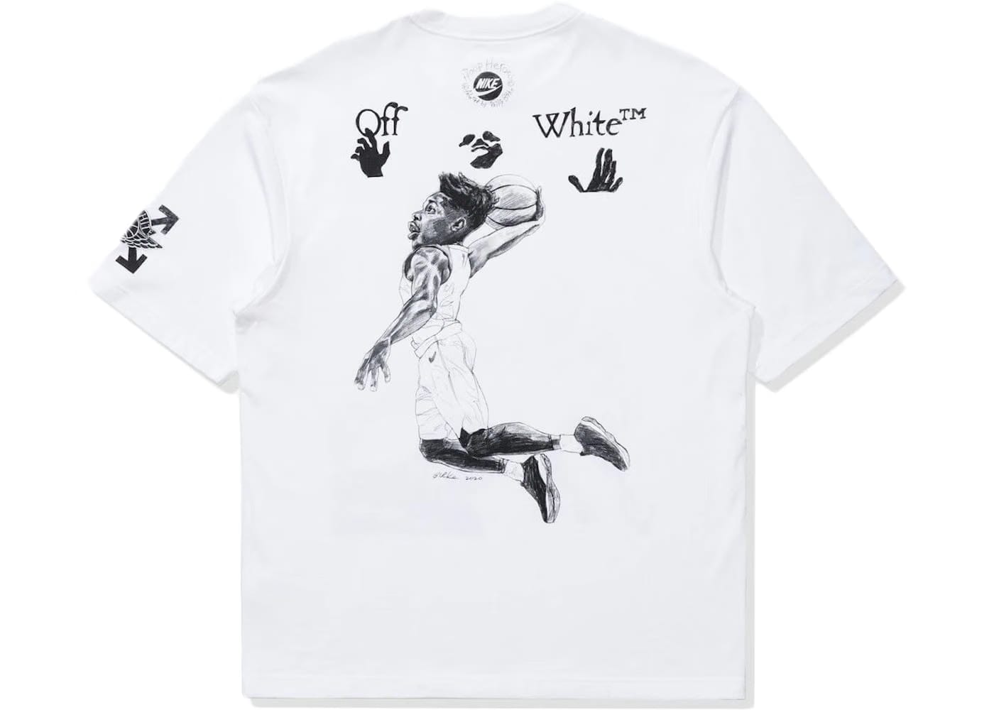 Off-White x Jordan Mj T-Shirt (Asia Sizing) White