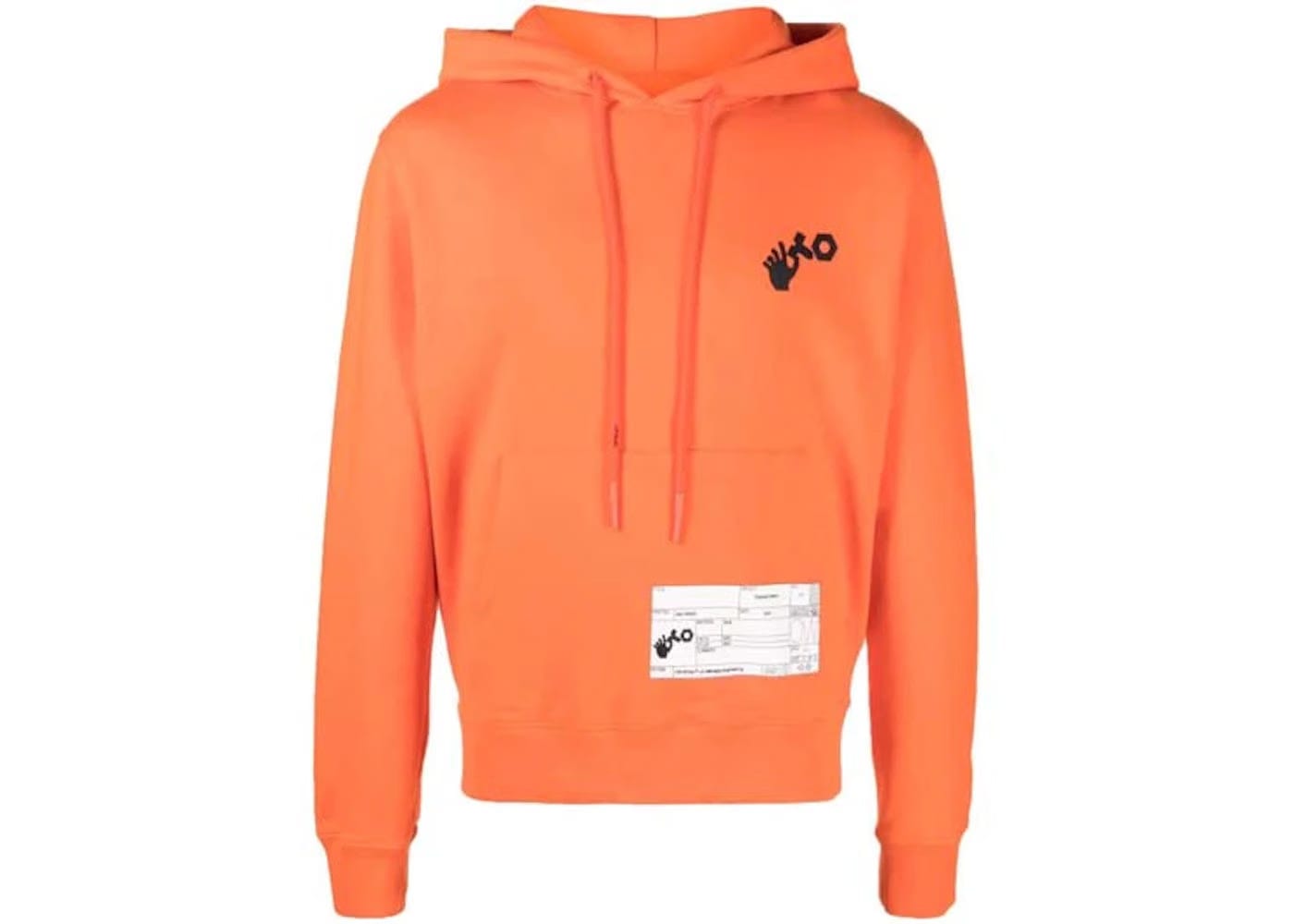 Off-White x Teenage Engineering Crossover Logo Hoodie Orange