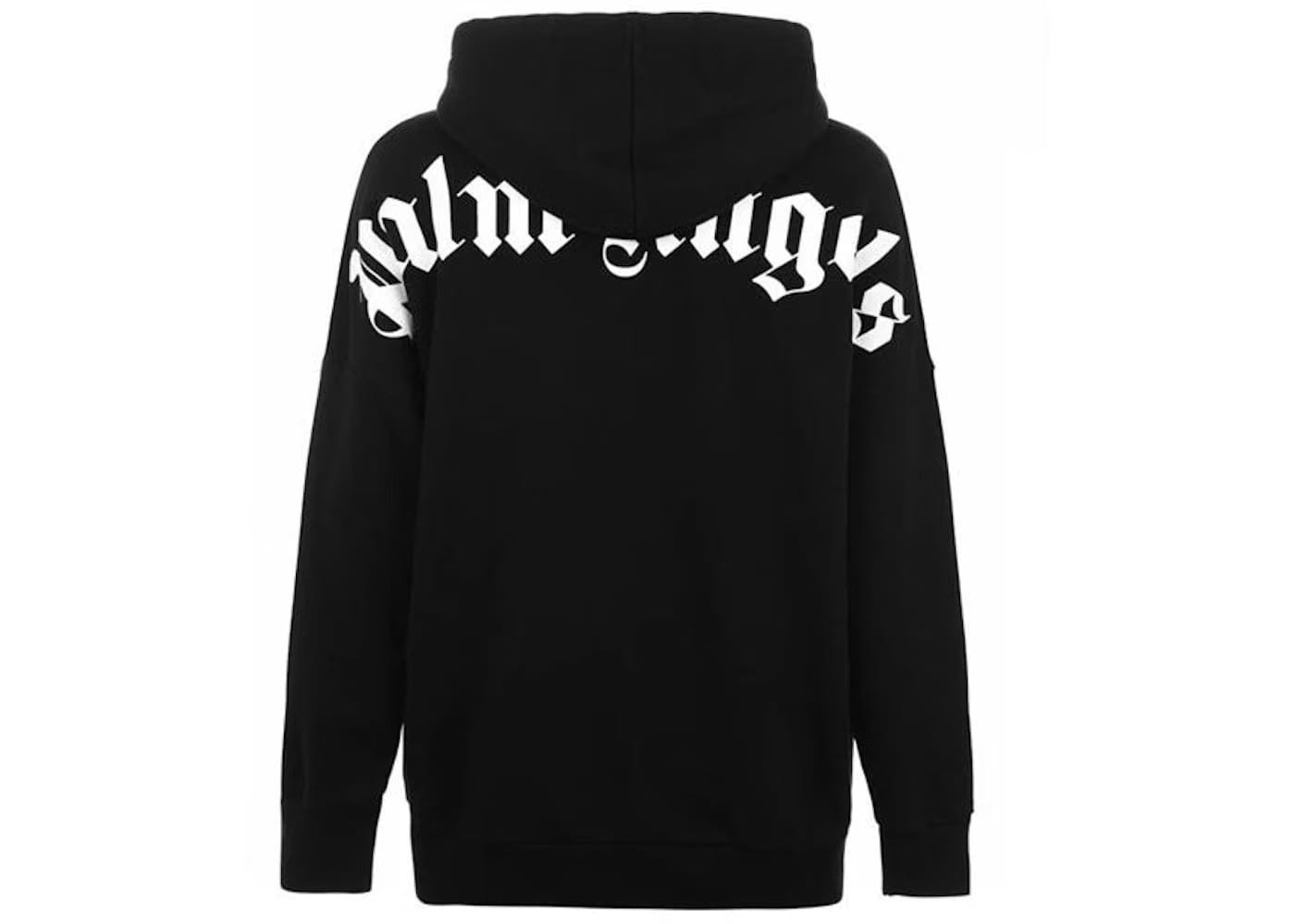 Palm Angels Over The Head Logo Hoodie Black