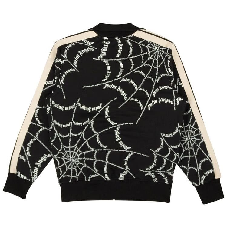 Palm Angels Spider Web Classic Track Jacket Black/White