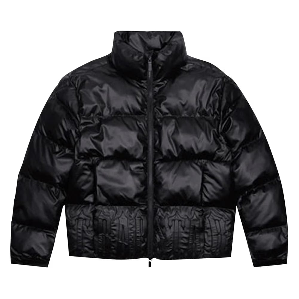 Trapstar Irongate Embossed Puffer Jacket Matte Black
