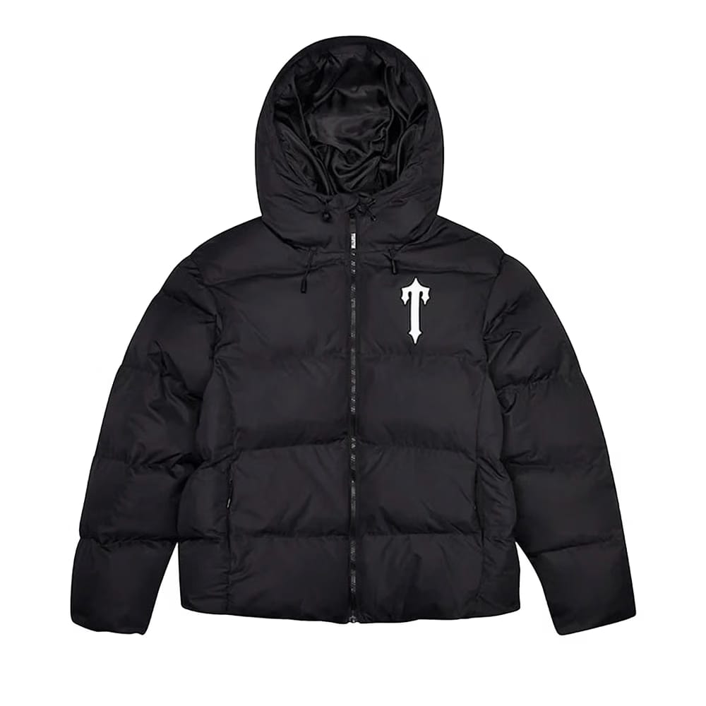 Trapstar Irongate Hooded Puffer Jacket Black