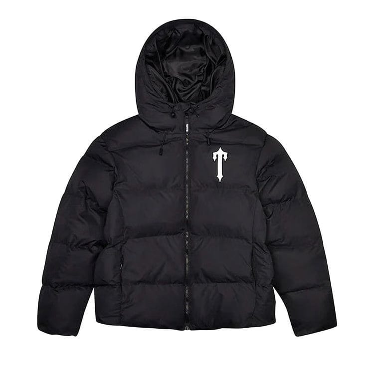 Trapstar Irongate Hooded Puffer Jacket Black