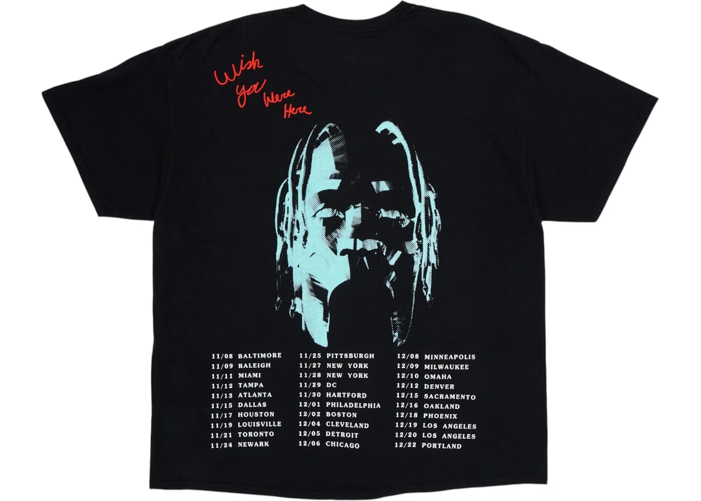 Travis Scott Astroworld Tour T-Shirt Black