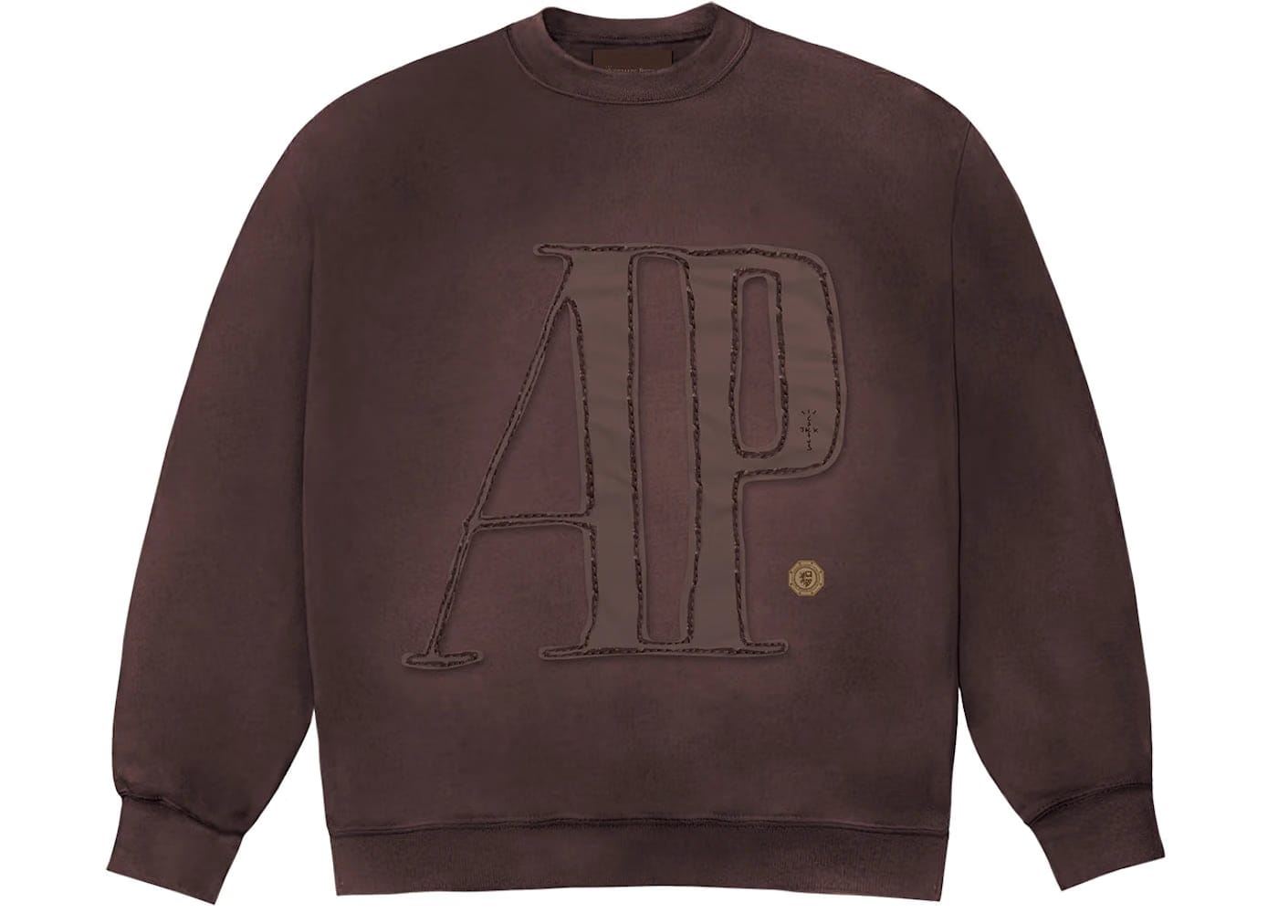 Travis Scott Cj x Audemars Piguet Logo Crewneck Brown