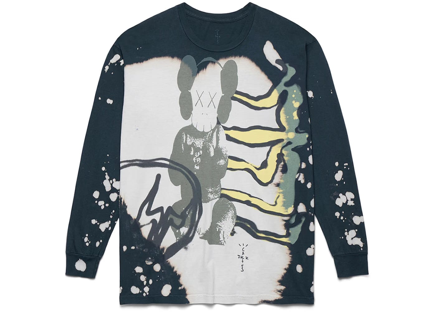 Travis Scott Cactus Jack + Kaws For Fragment L/S T-Shirt Multi Grey
