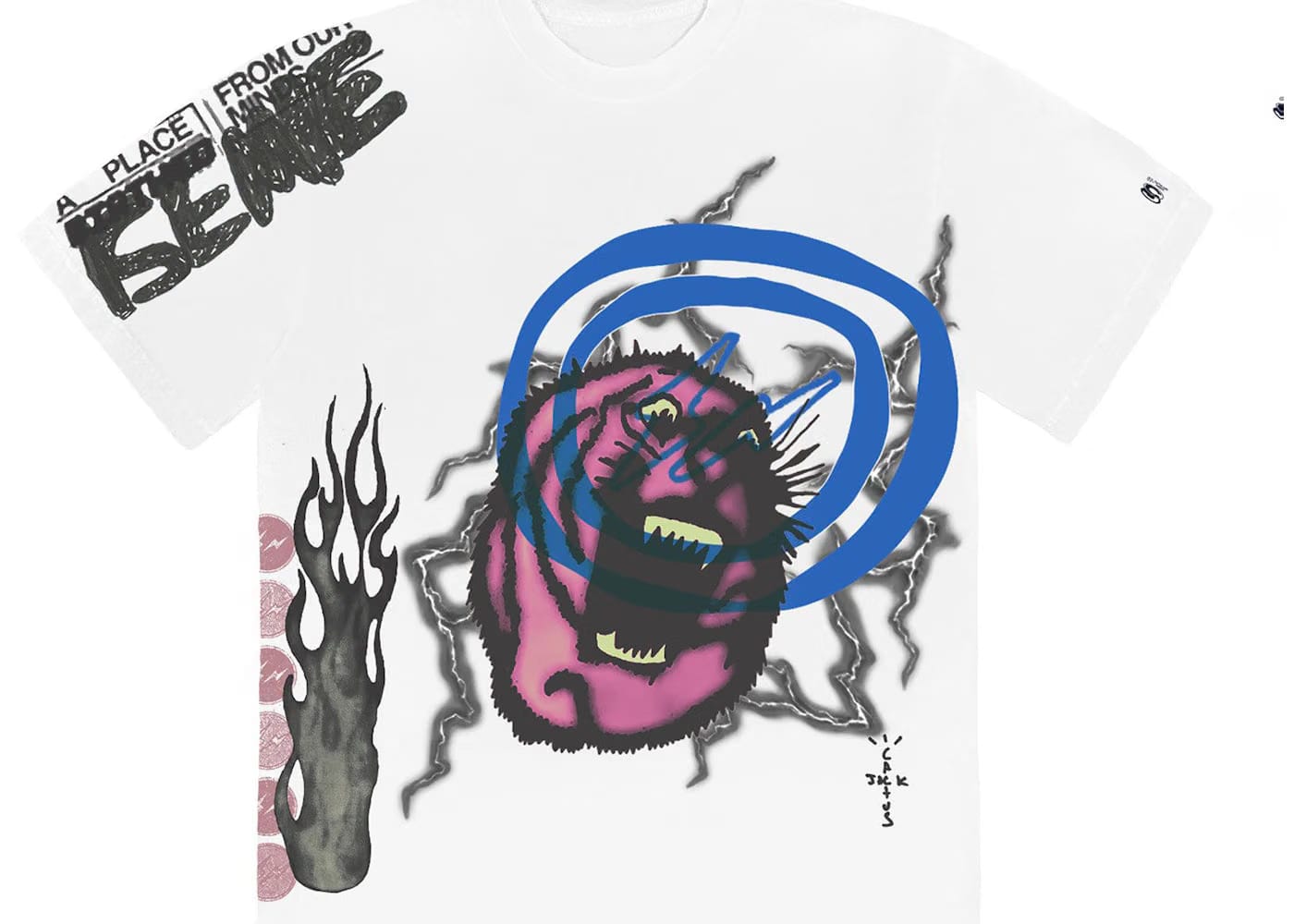 Travis Scott Cactus Jack For Fragment Sunrise T-Shirt White