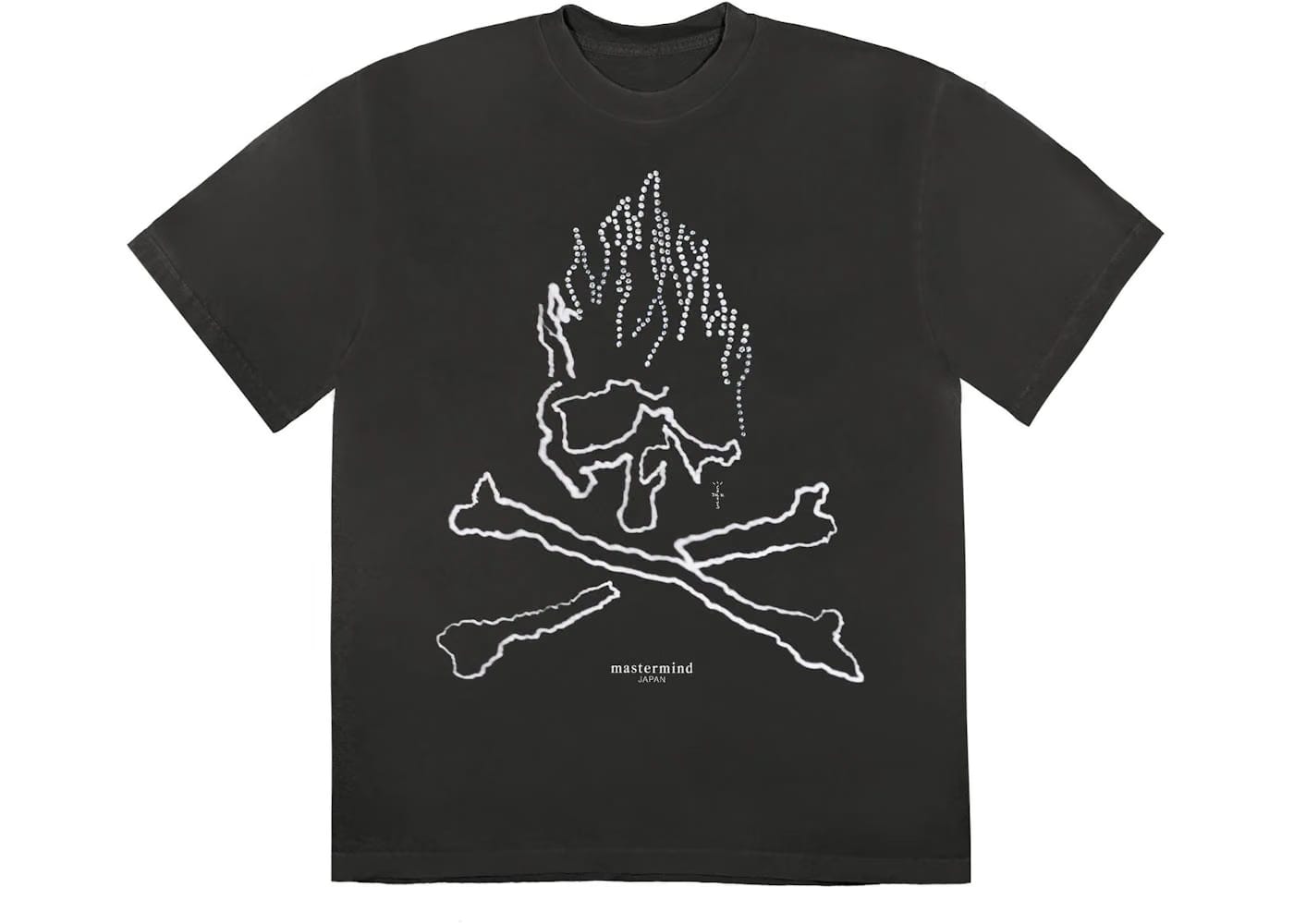 Travis Scott Cactus Jack For Mastermind Skull T-Shirt Black