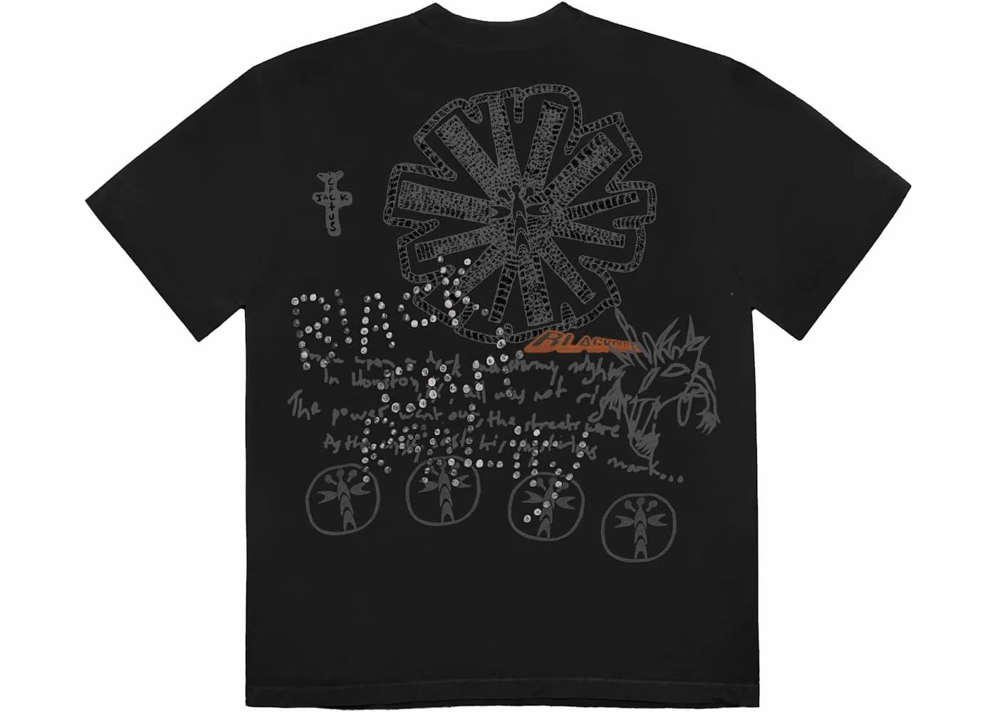 Travis Scott In The Dark T-Shirt Black