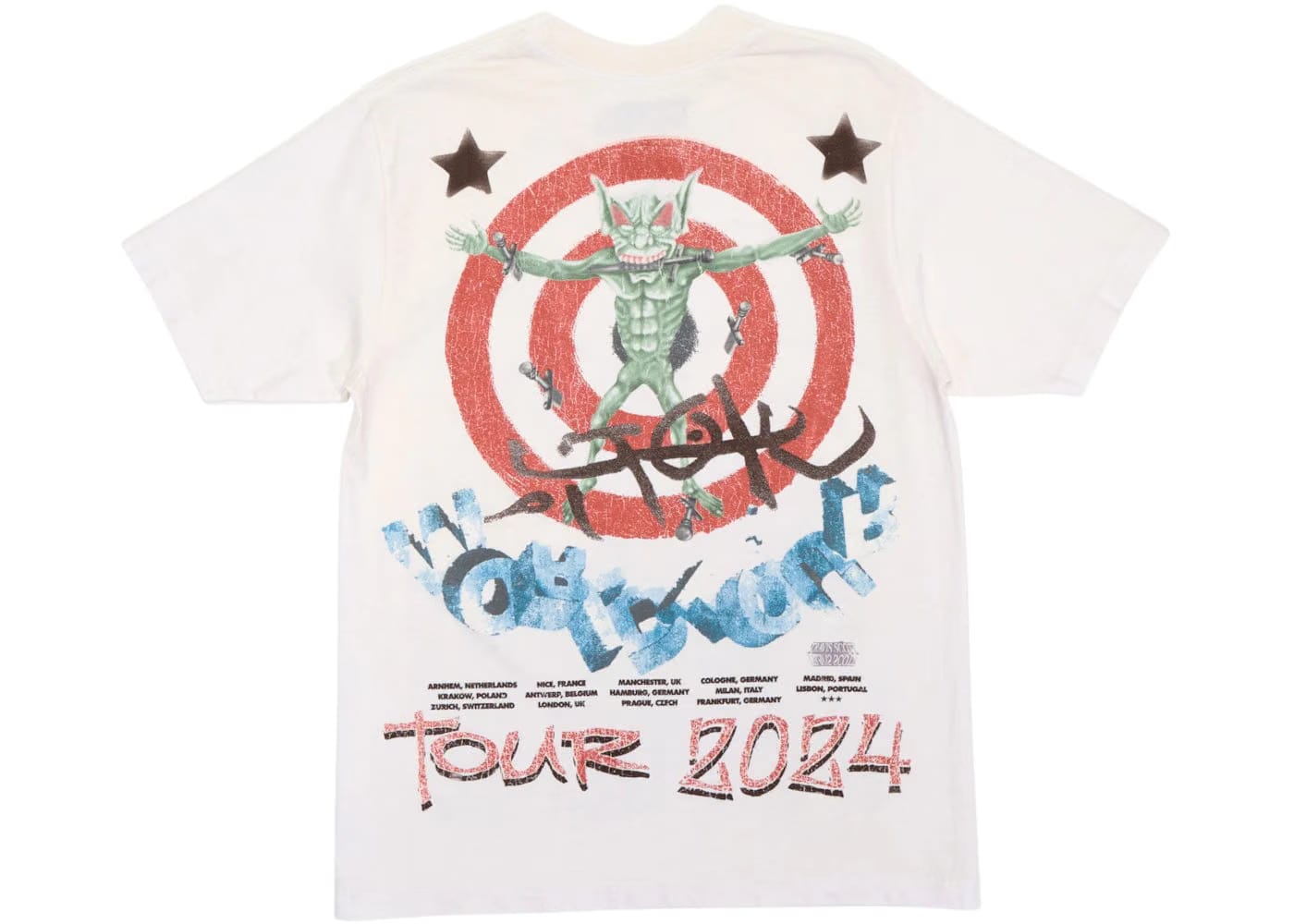 Travis Scott Utopia Circus Maximus 2023 Tour Iii T-Shirt White