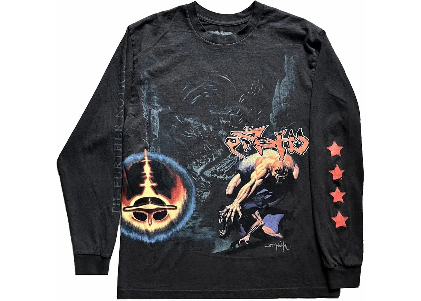 Travis Scott Utopia Circus Maximus 2023 Tour L/S T-Shirt Black