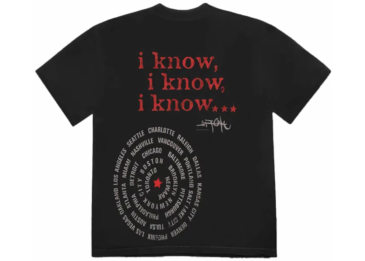 Travis Scott Utopia Circus Maximus 2023 Tour T-Shirt Black